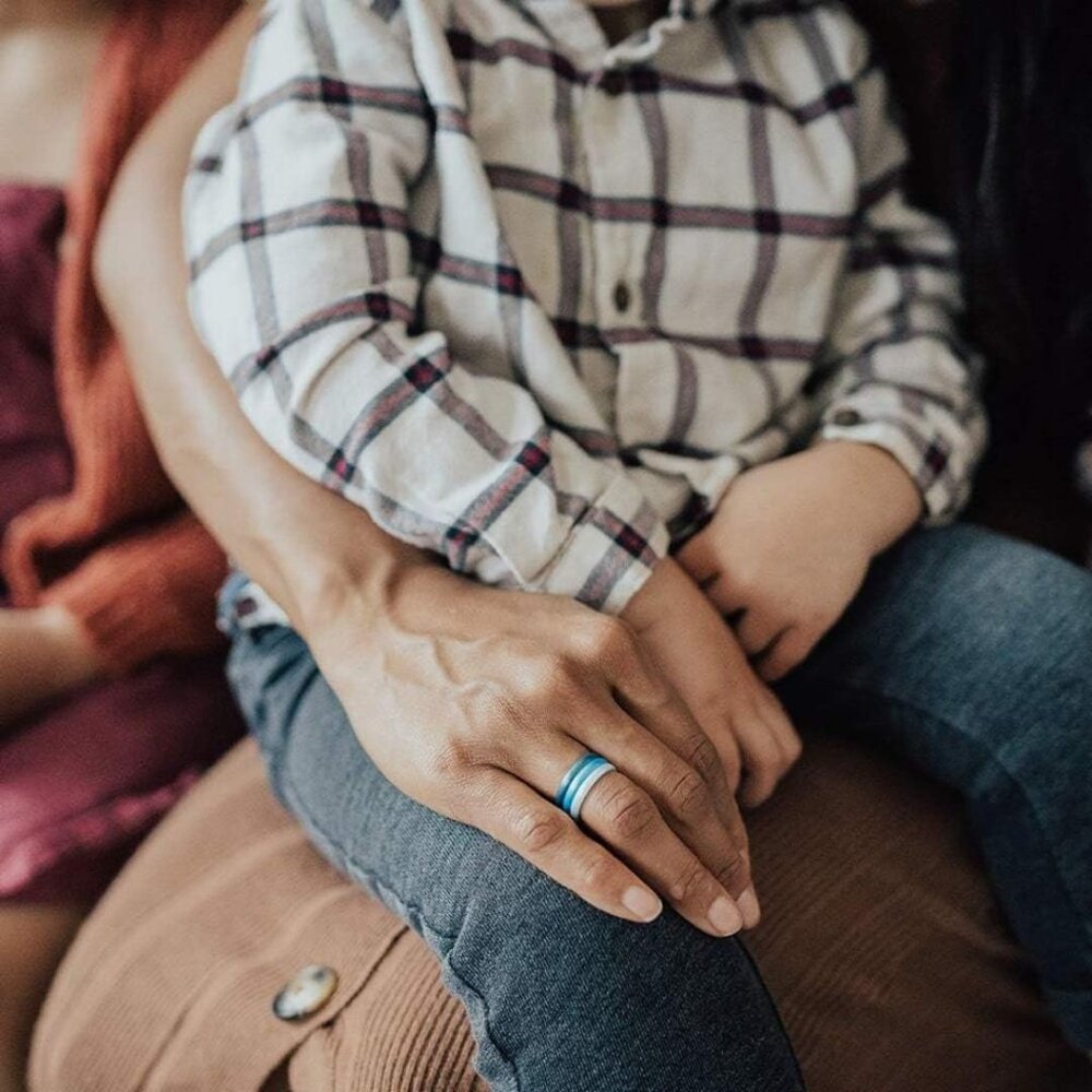 Elegant Silicone Birthstone Ring - Stackable & Sa… - image 3